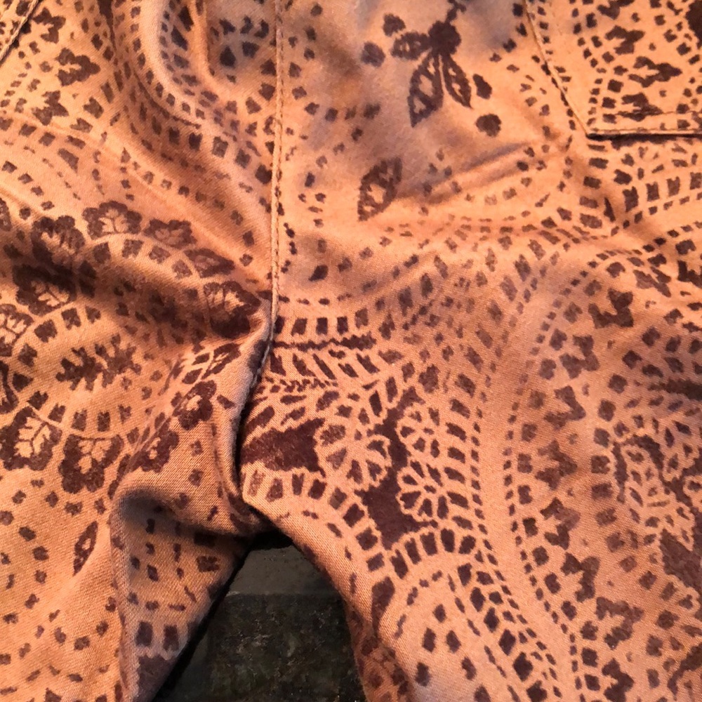 Etcetera Brown Printed Pattern Pants - image 8